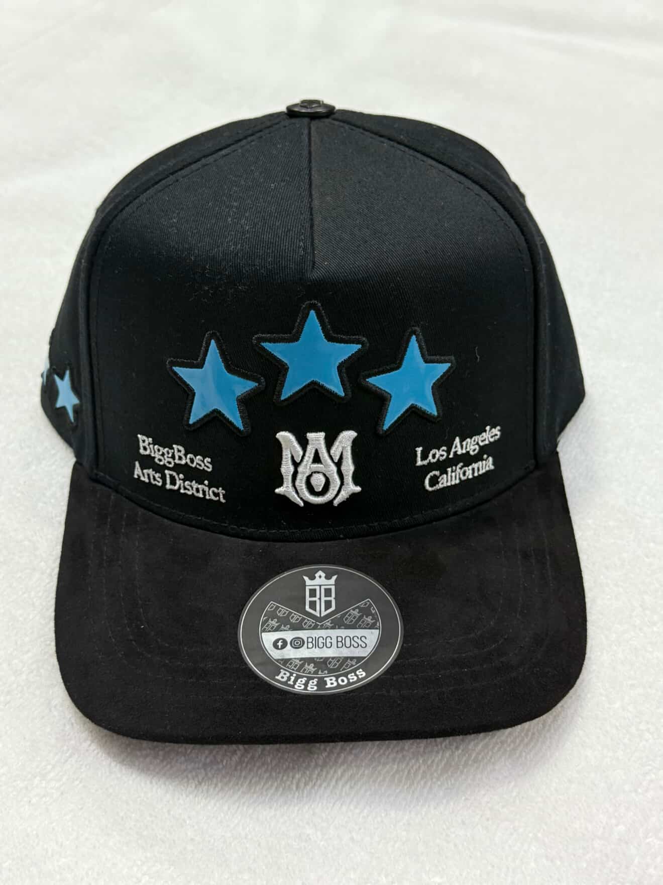 GORRA BIGG BOSS NEGRA 3 ESTRELLAS AZULES AMIRI