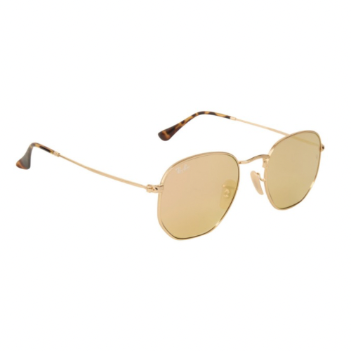 LENTES RAY BAN Rb3548n 001/z2 HEXAGONAL ROSA ESPEJO DORADO
