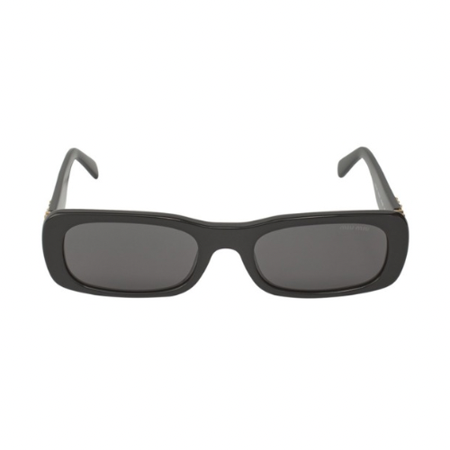 LENTES MIU MIU MU 08Z 1AB-5S0 RECTANGLE SHAPE BLACK GOLD