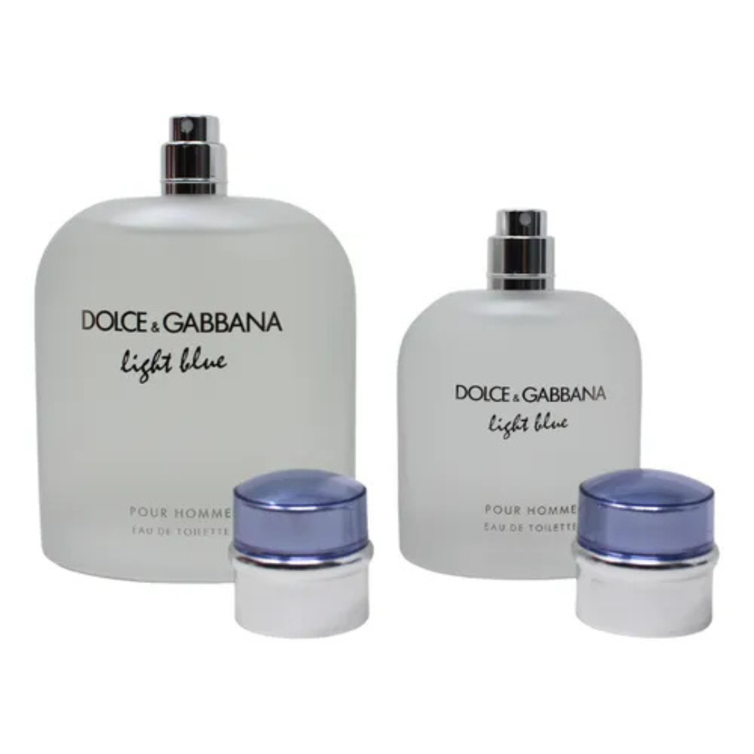 SET PERFUME DOLCE GABBANA LIGHT BLUE 2 PZS EDT 200ML Y 75ML
