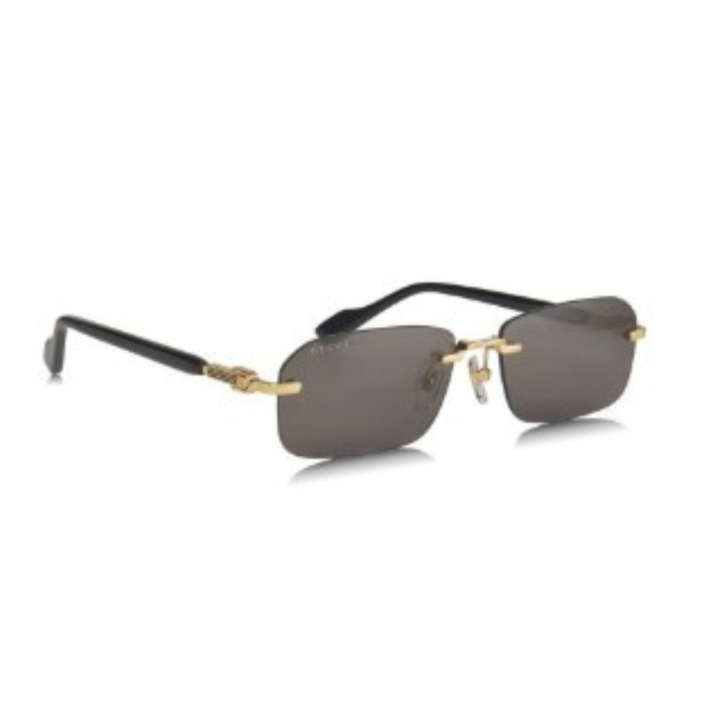 LENTES GUCCI GG12215 001 RECTANGLE SHAPE BLACK GOLD