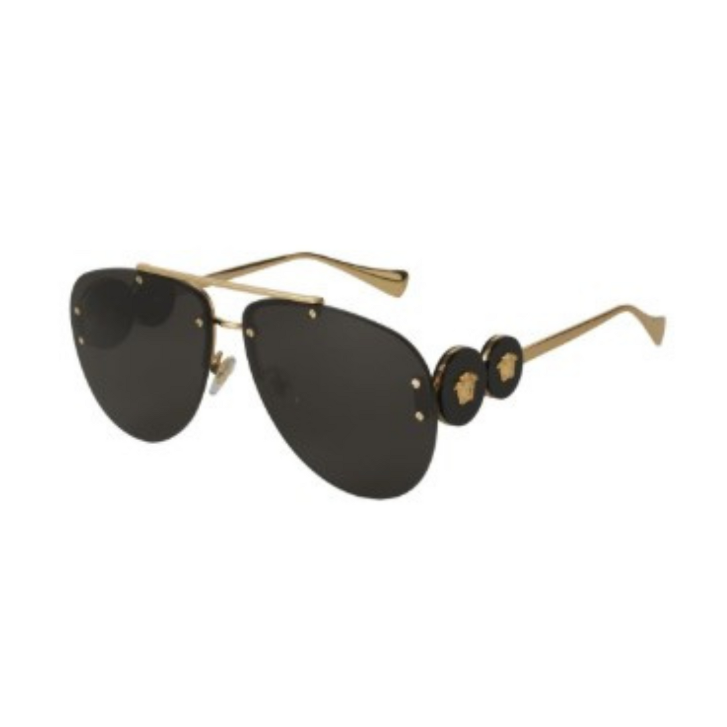 LENTES VERSACE VE2250 100287 NEW AVIATOR GOLD BLACK