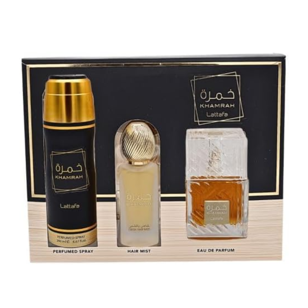 SET PERFUME LATTAFA KHAMRAH 2PCS EDP 100ML