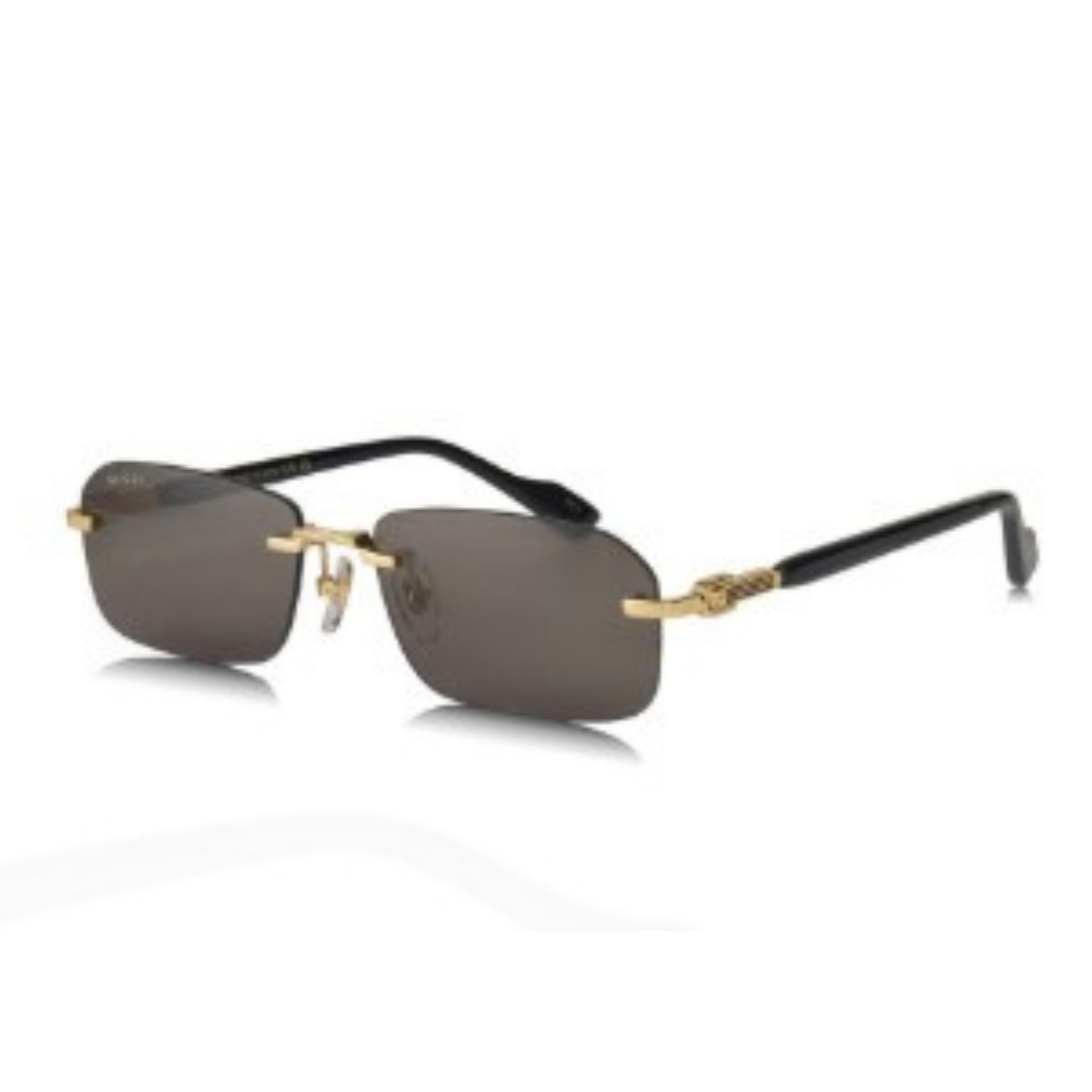 LENTES GUCCI GG12215 001 RECTANGLE SHAPE BLACK GOLD