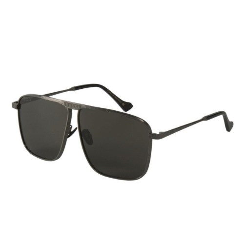 LENTES GUCCI Gg0840S 00 SQUARE AVIATOR PLATEADO NEGRO