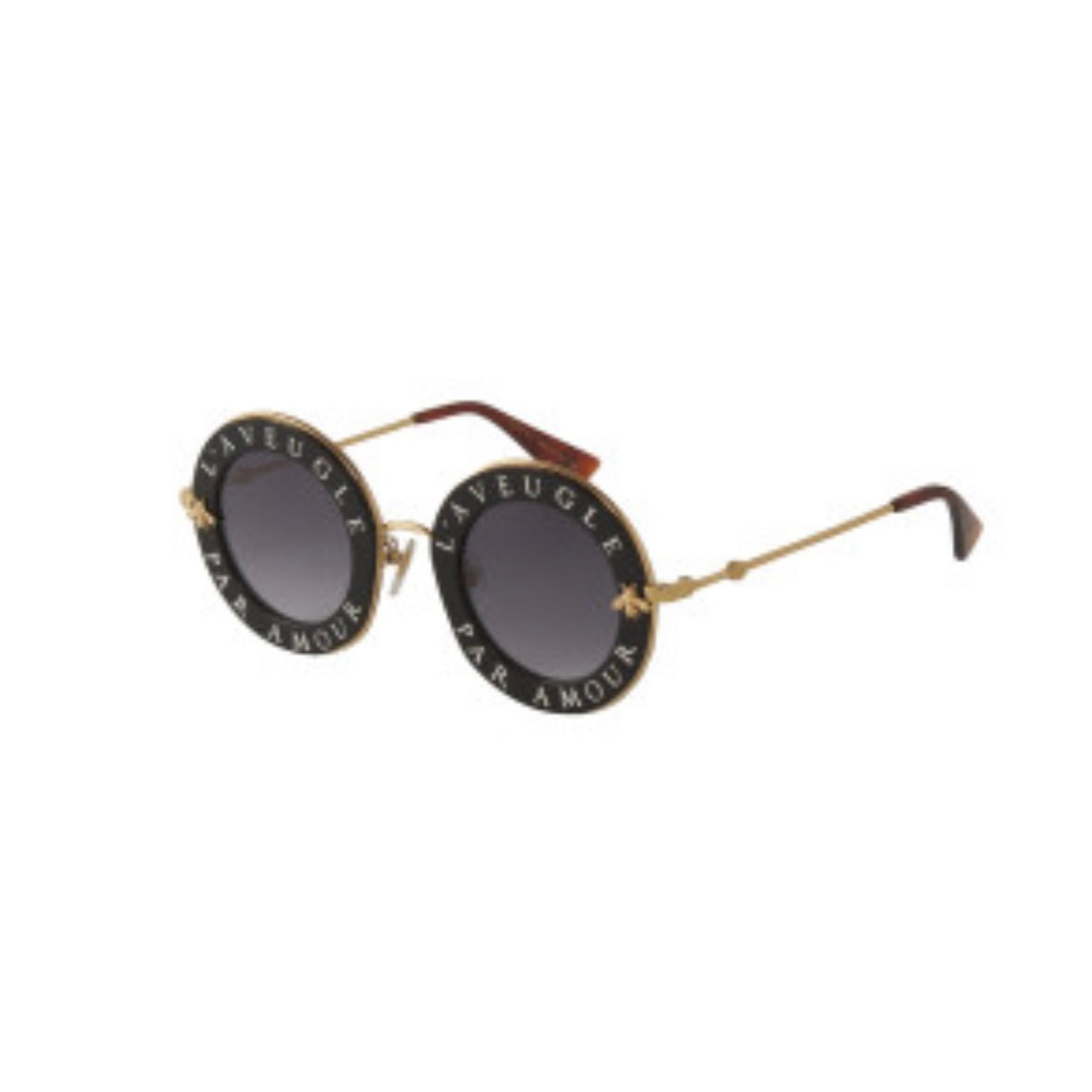 LENTES GUCCI GG0113S 001 ROUND L/AVEUGLE PAR AMOUR GRIS DEGRADADO