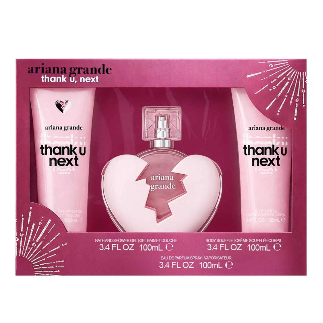 SET PERFUME ARIANA GRANDE THANK YOU NEXT 3 PZS EDP 100ML