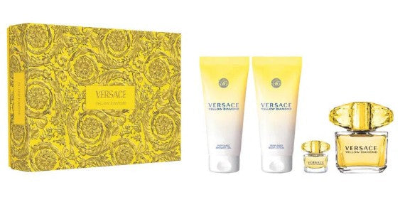 SET PERFUME VERSACE YELLOW DIAMOND 4PCS EDT 90ML