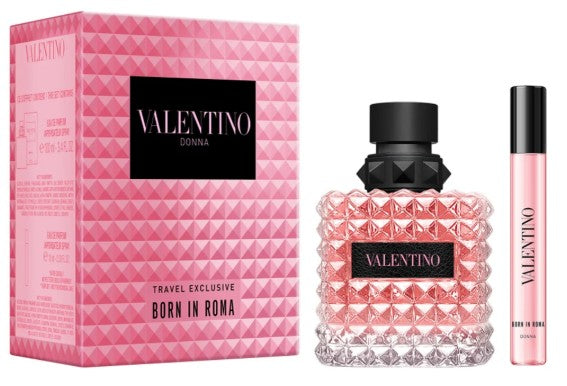 SET PERFUME VALENTINO DONNA BORN IN ROMA 2 PC EDP 100ML