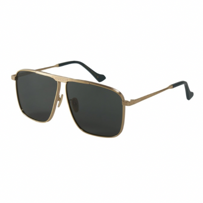 LENTES GUCCI GG05840S 002 AVIATOR SQUARE NEGRO DORADO