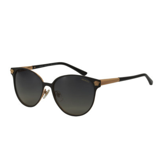 LENTES VERSACE VE2168 1377/TT3 ROUND METAL NEGRO CON ACCESORIOS