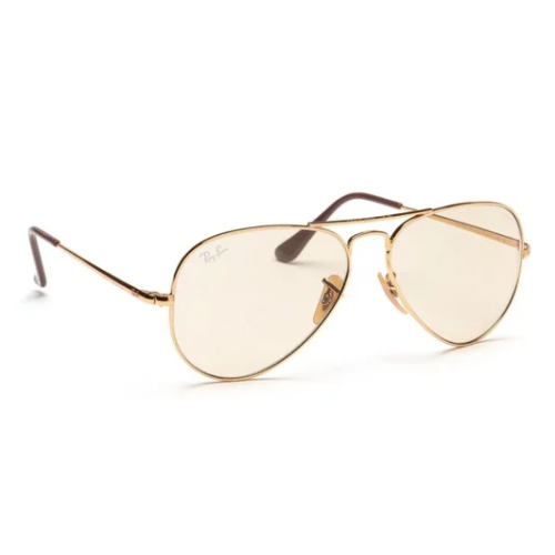 LENTES RAY BAN Rb3689 001/T2 NEW AVIATOR COFFE CLEAR EVOLVE