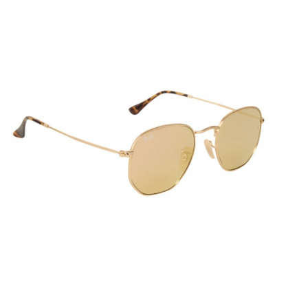LENTES RAY BAN Rb3548n 001/z2 HEXAGONAL ROSA ESPEJO DORADO