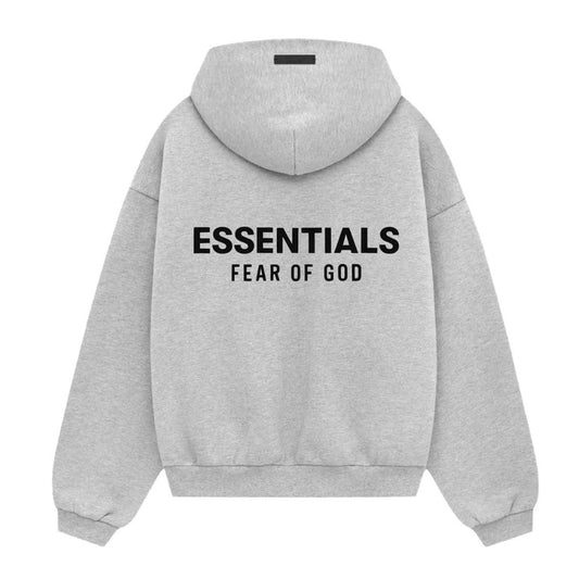 SUDADERA ESSENTIALS COLOR GRIS CLARO