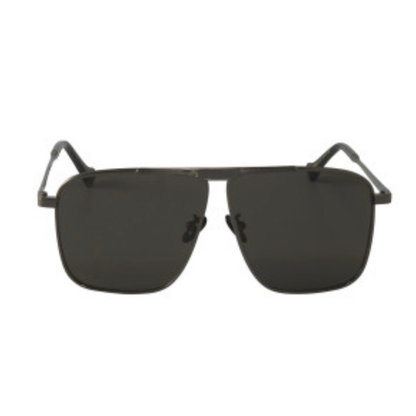 LENTES GUCCI Gg0840s 001 SQUARE AVIATOR PLATEADO NEGRO ORIGINAL