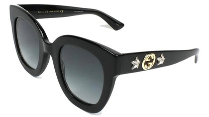 LENTES GUCCI GG0208S SQUARE OVERSIZED NEGRO GRIS DEGRADADO