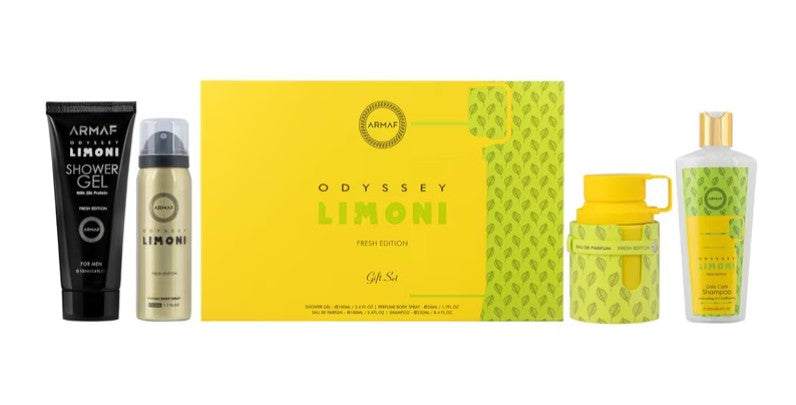 SET PERFUME ARMAF ODYSSEY LIMONI FRESH EDITION 4PC EDT 100ML