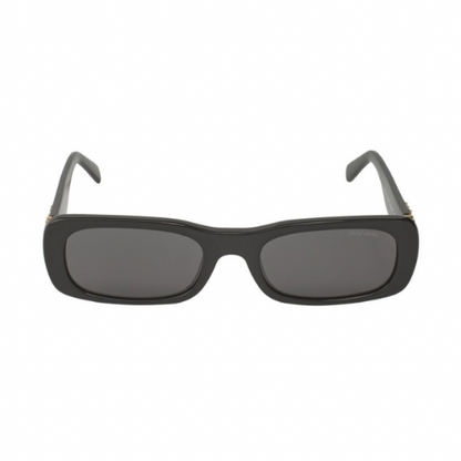 LENTES MIU MIU MU 08Z 1AB-5S0 RECTANGLE SHAPE BLACK GOLD