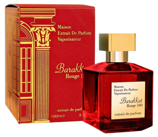 PERFUME FRAGRANCE WORLD BARAKKAT ROUGE 540 RED EDP 100ML