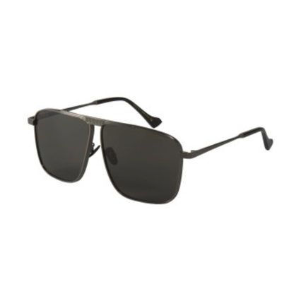 LENTES GUCCI Gg0840s 001 SQUARE AVIATOR PLATEADO NEGRO ORIGINAL