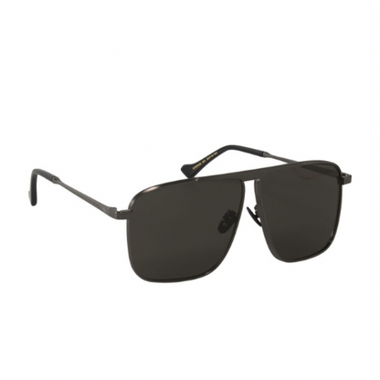 LENTES GUCCI Gg0840S 00 SQUARE AVIATOR PLATEADO NEGRO