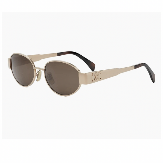 LENTES CELINE CL40235U OVAL SHAPE COFFE GOLD