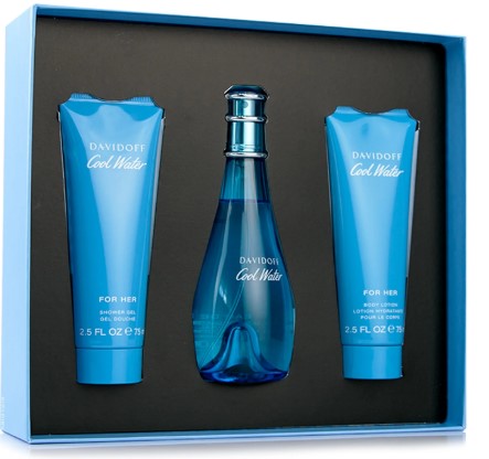 SET PERFUME DAVIDOFF COOL WATER 3 PIEZAS EDT 100ML