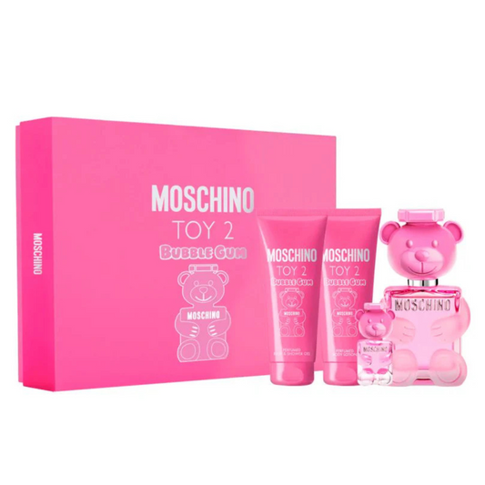 SET PERFUME MOSCHINO TOY 2 BUBBLE GUM 4 PIEZAS EDT 100ML