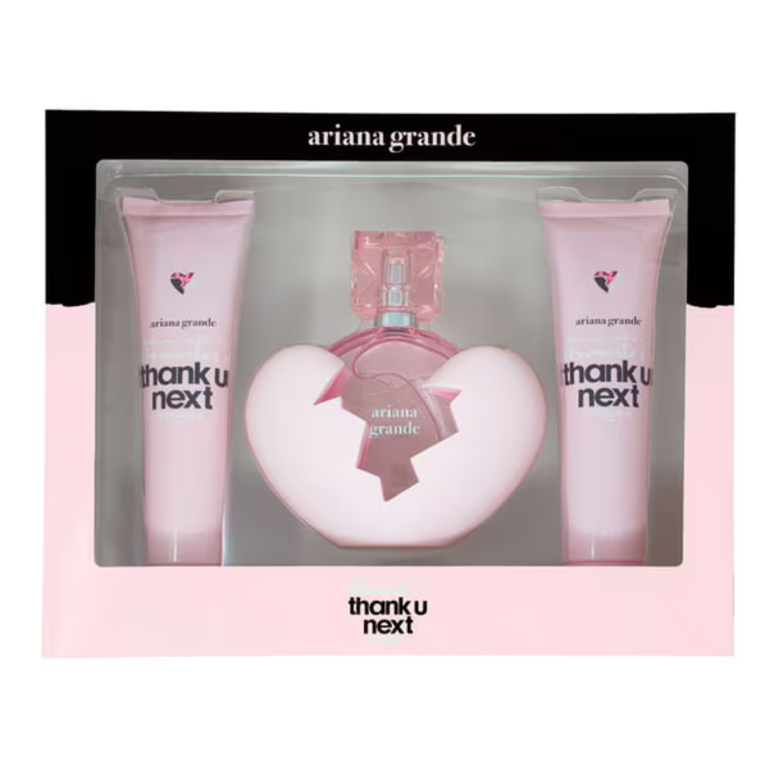 SET PERFUME ARIANA GRANDE THANK U NEXT 3 PIEZAS EDP 100ML