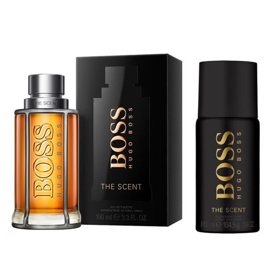 SET PERFUME BOSS THE SCENT 2 PIEZAS EDT 100ML