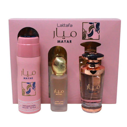 SET PERFUME LATAFFA MAYAR 3 PIEZAS EDP 100ML