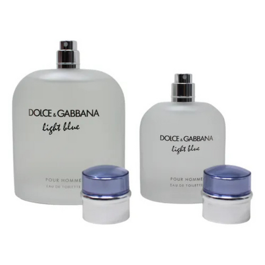 SET PERFUME DOLCE GABBANA LIGHT BLUE 2 PZS EDT 200ML Y 75ML