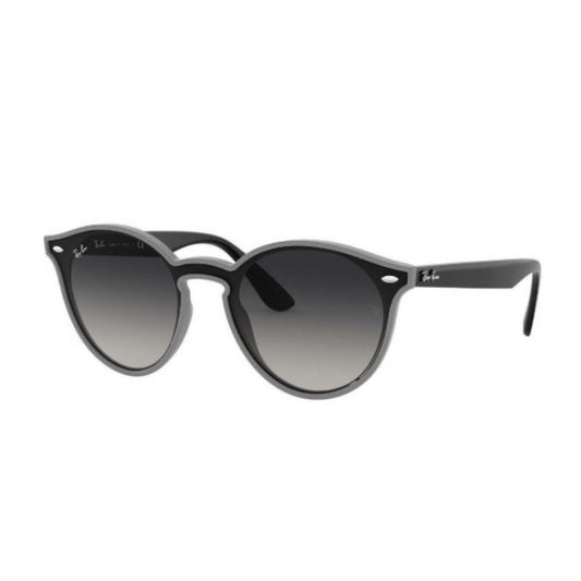 LENTES RAY BAN RB4380N 64158G ROUND BLAZE GRIS DEGRADADO NEGRO ICON