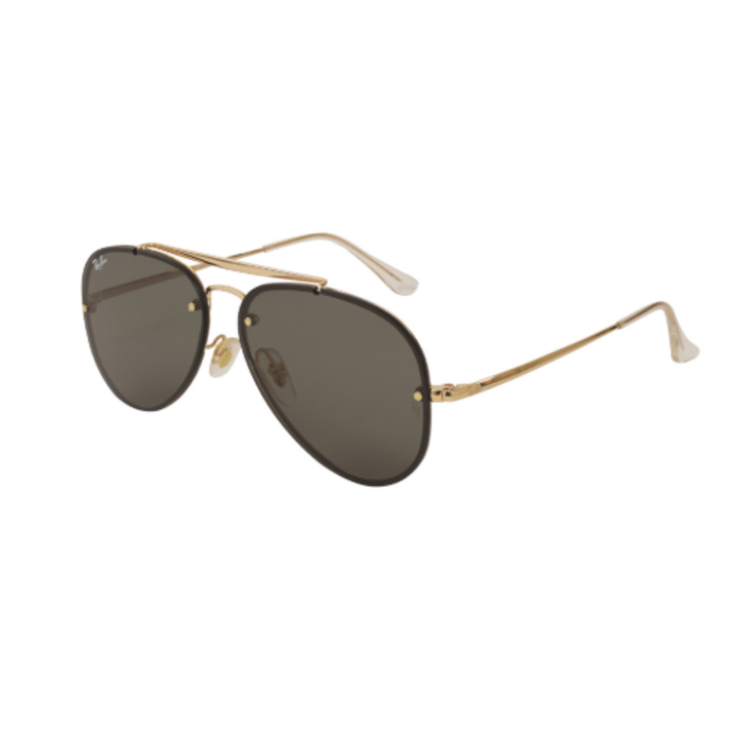 LENTES RAY BAN RB3584N 905071 AVIATOR BLAZE NEGRO G-15 DORADO ORIGINAL
