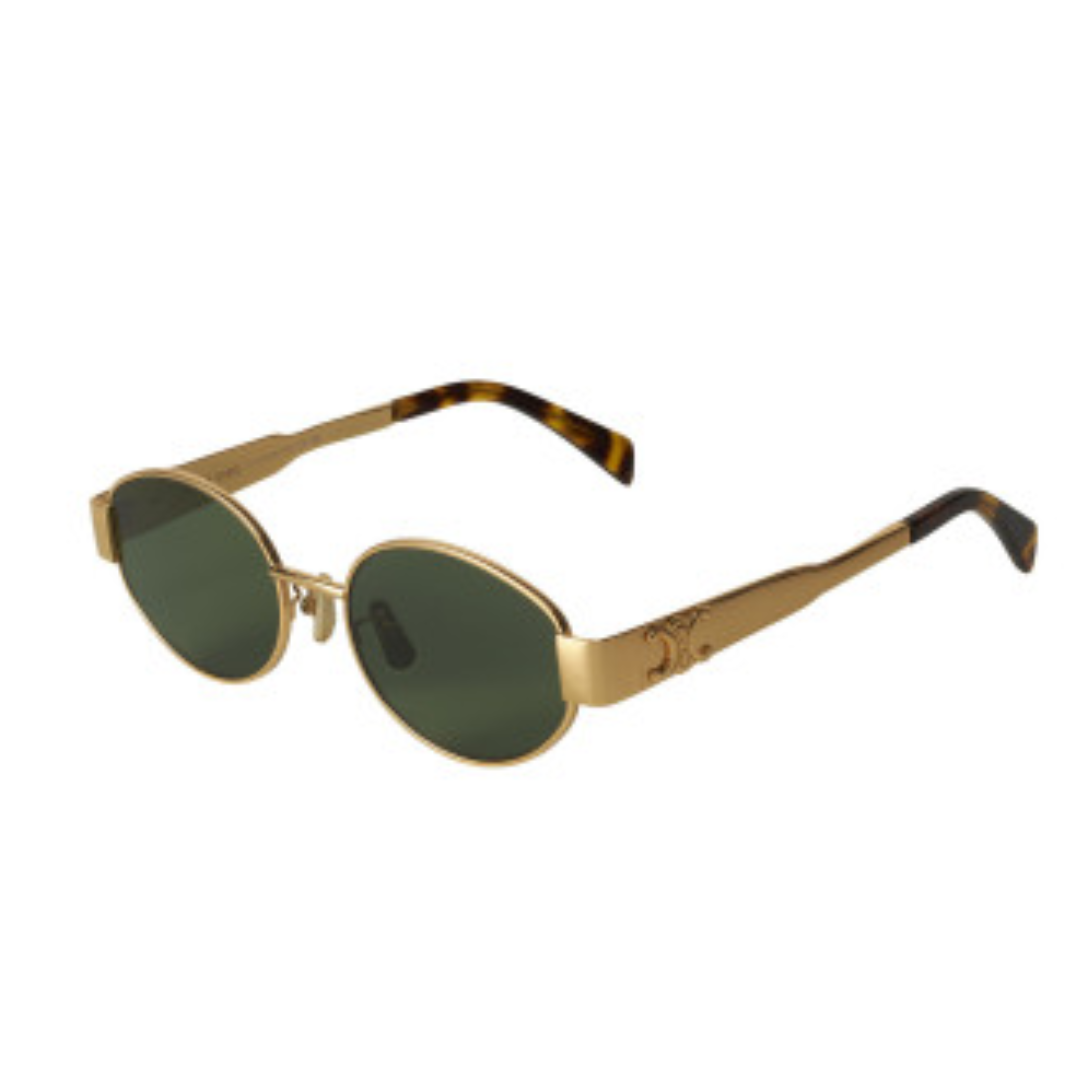 LENTES CELINE CL40235U 30N OVAL SHAPE BLACK GOLD