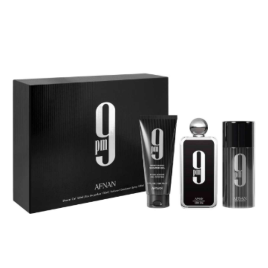 SET PERFUME AFNAN 9PM MAN 3 PIEZAS EDP 100ML