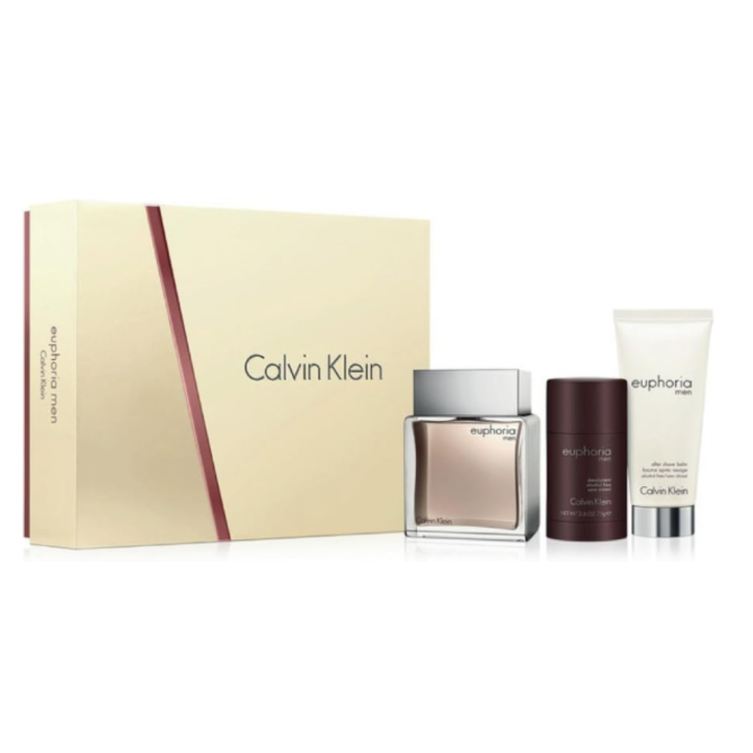 SET PERFUME CK CALVIN KLEIN EUPHORIA 3 PIEZAS EDT 100ML