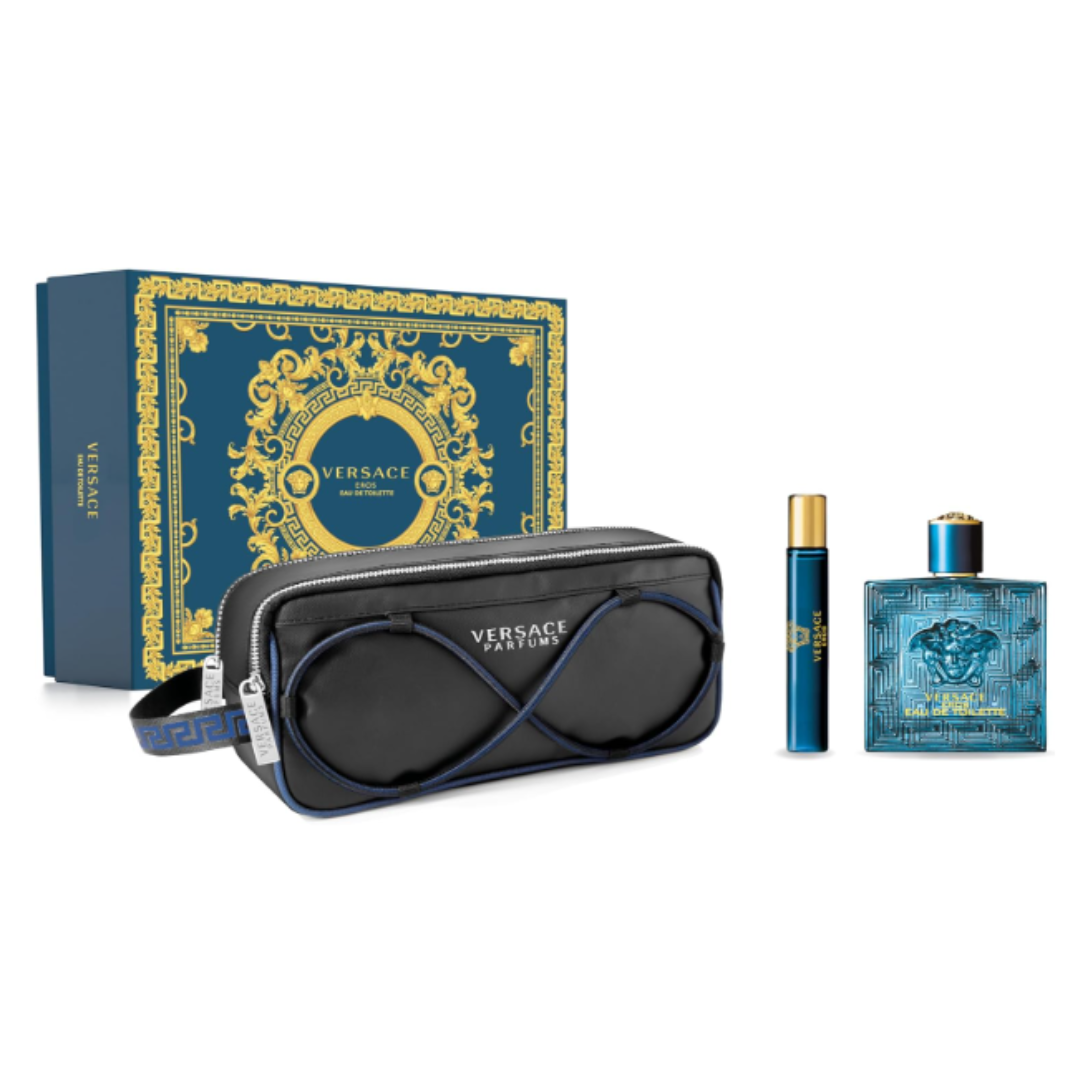 SET PERFUME VERSACE EROS 3 PIEZAS TROUSE EDP 100ML