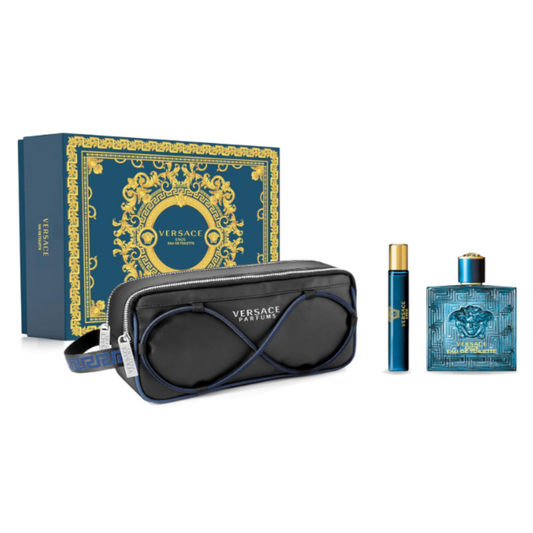 SET PERFUME VERSACE EROS 3 PIEZAS TROUSE EDT 100ML