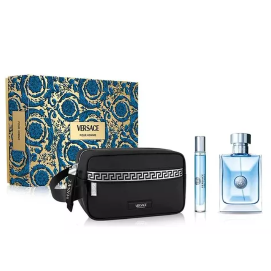 SET PERFUME VERSACE POUR HOMME 3 PIEZAS TROUSE EDT 100ML