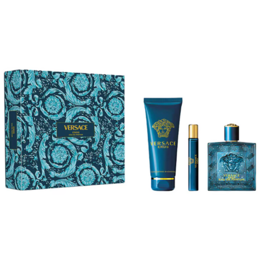 SET PERFUME VERSACE EROS 3 PIEZAS SHOWER EDT 100ML