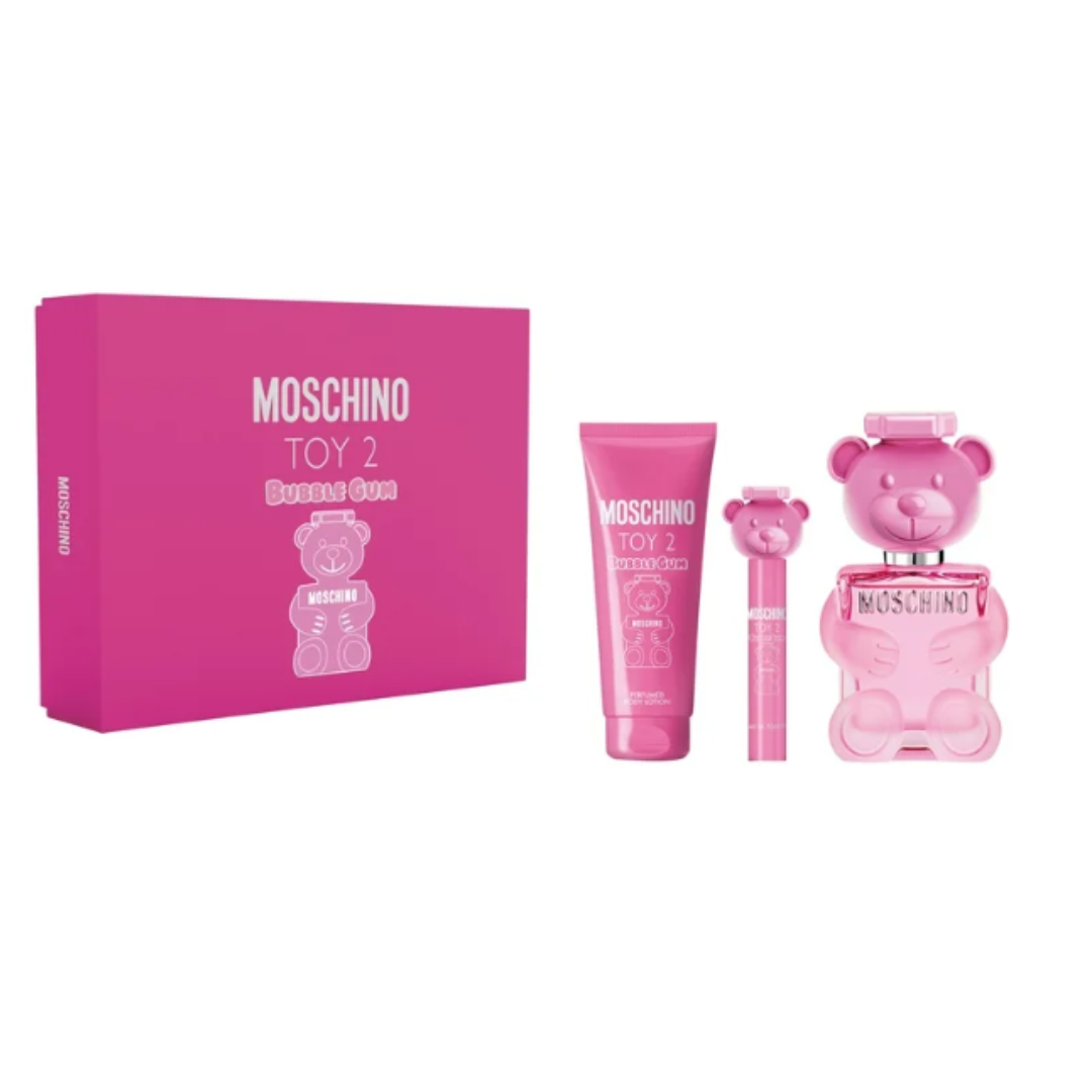 SET PERFUME MOSCHINO TOY 2 BUBBLE GUM 3 PIEZAS EDT 100ML