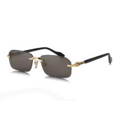 LENTES GUCCI GG12215 001 RECTANGLE SHAPE BLACK GOLD