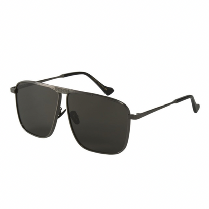 LENTES GUCCI Gg0840S 00 SQUARE AVIATOR PLATEADO NEGRO
