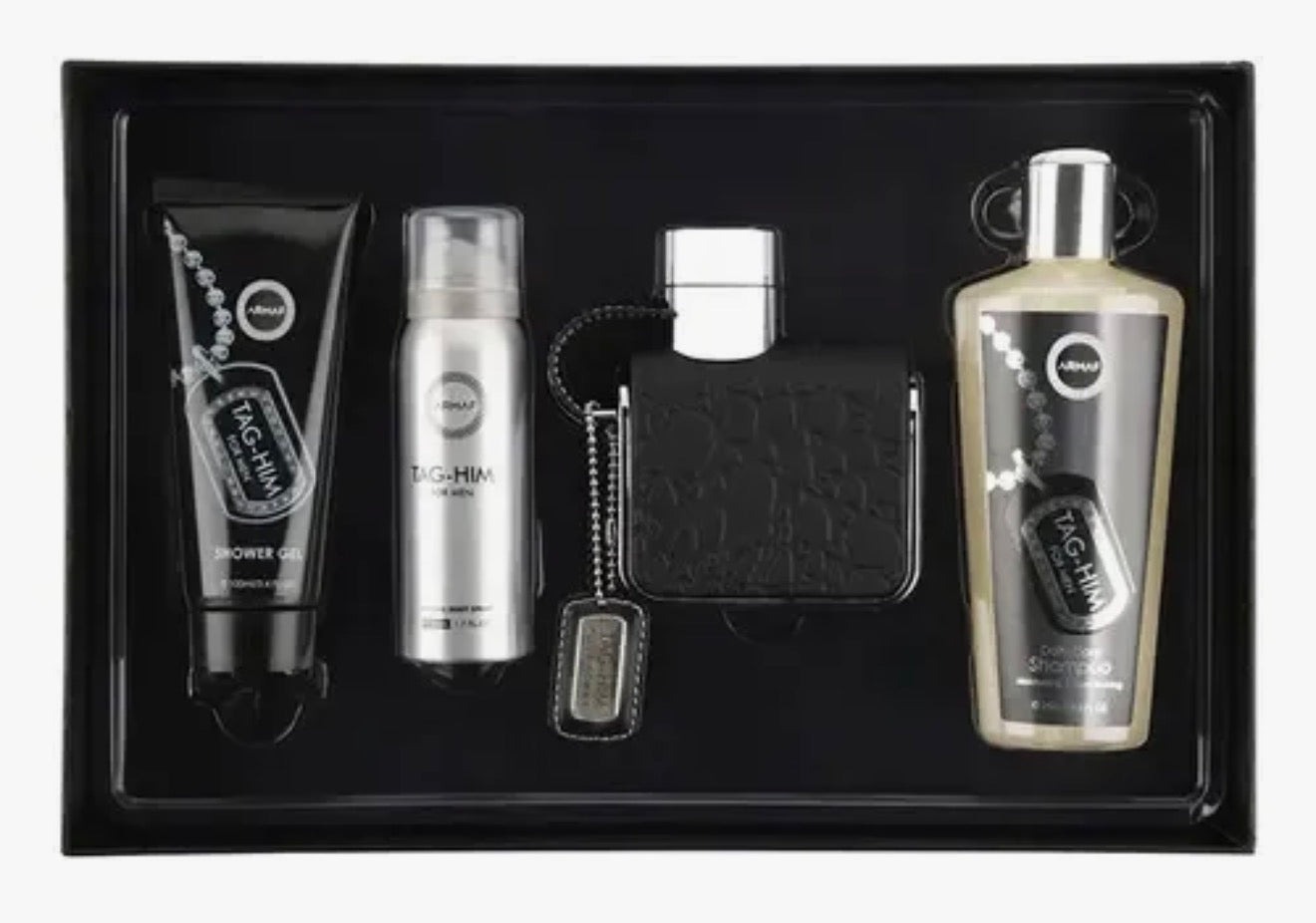 SET PERFUME ARMAF TAG HIM 4 PIEZAS EDP 100ML