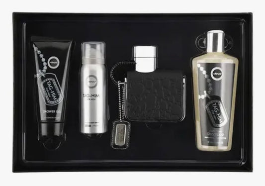 SET PERFUME ARMAF TAG HIM 4 PIEZAS EDP 100ML