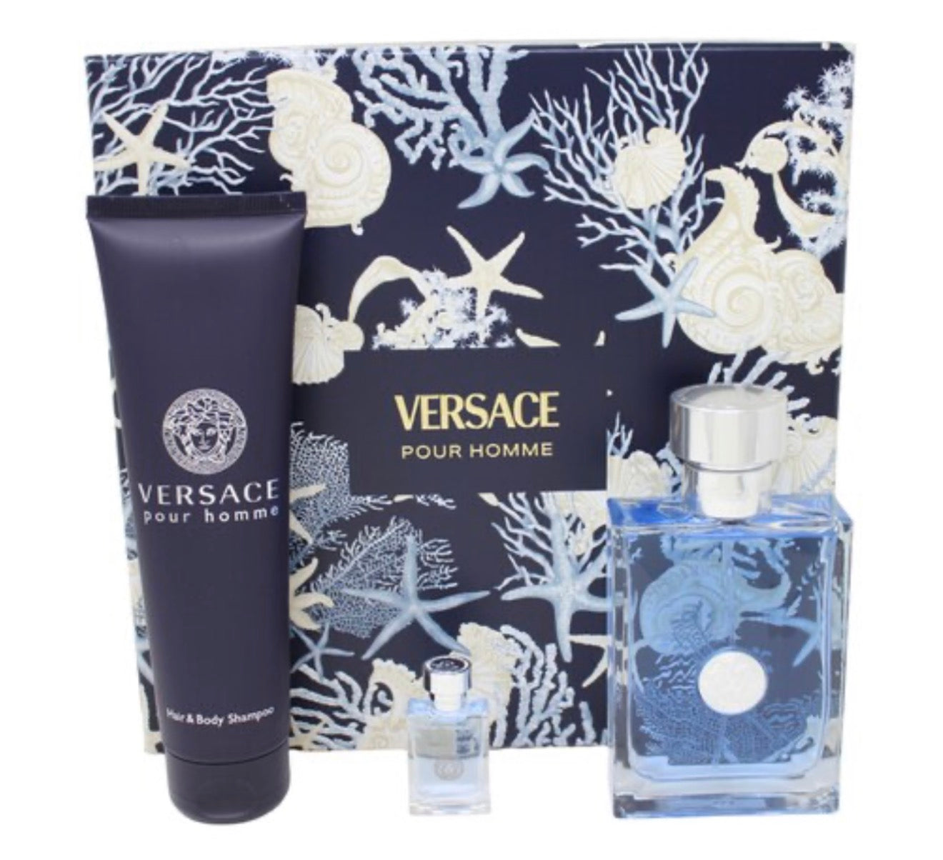 SET PERFUME VERSACE POUR HOMME 3 PIEZAS EDT 100ML