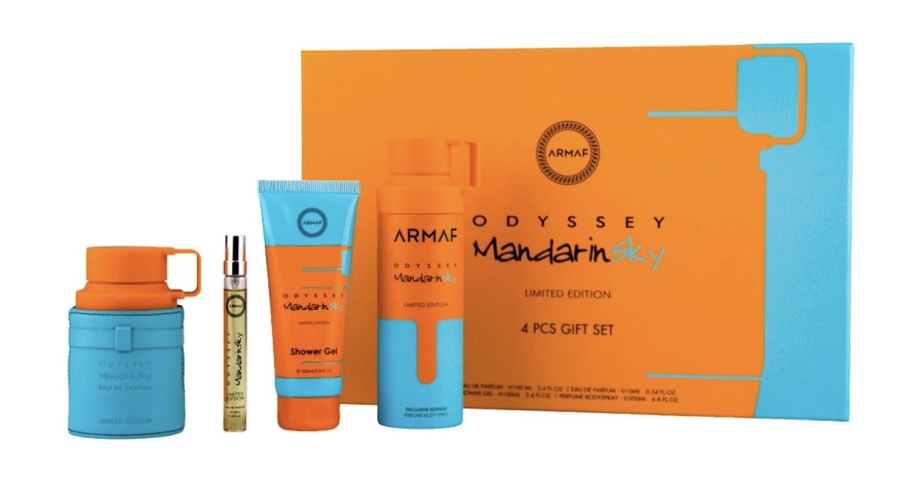 SET PERFUME ARMAF ODYSSEY MANDARIN SKY 4PC EDT 100ML