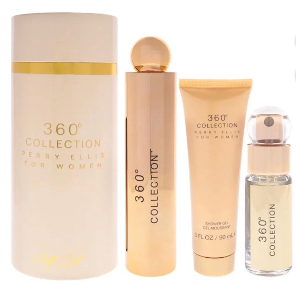 SET PERFUME PERRY ELLIS 360 COLLECTION 3 PCS (W) EDP 100ML