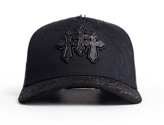 GORRA KEVIN HATS 3 CRUCES TOTAL BLK